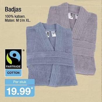 Aanbiedingen Badjas - Fair Trade - Geldig van 02/11/2016 tot 08/11/2016 bij Aldi