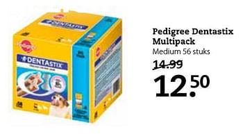 Aanbiedingen Pedigree dentastix multipack - Pedigree - Geldig van 28/10/2016 tot 08/11/2016 bij Pets Place