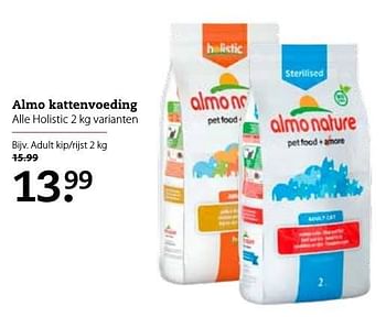 Aanbiedingen Almo kattenvoeding adult kip-rijst - Almo Nature - Geldig van 28/10/2016 tot 08/11/2016 bij Pets Place