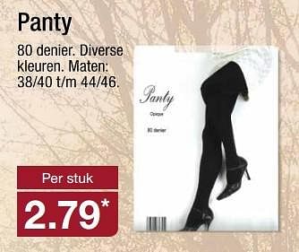 Aanbiedingen Panty - Huismerk - Aldi - Geldig van 02/11/2016 tot 08/11/2016 bij Aldi