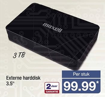 Aanbiedingen Externe harddisk 3.5 - Maxwell - Geldig van 02/11/2016 tot 08/11/2016 bij Aldi