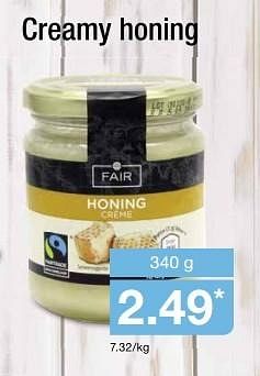 Aanbiedingen Creamy honing - Fair - Geldig van 02/11/2016 tot 08/11/2016 bij Aldi