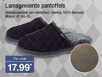 Aanbiedingen Lamsgevoerde pantoffels - Huismerk - Aldi - Geldig van 02/11/2016 tot 08/11/2016 bij Aldi