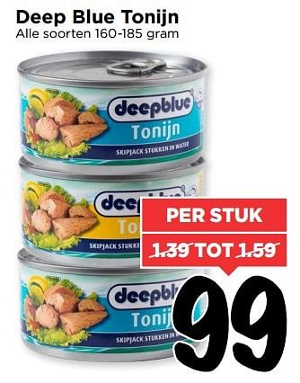 Aanbiedingen Deep blue tonijn - Deepblue - Geldig van 06/11/2016 tot 12/11/2016 bij Vomar