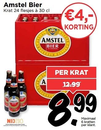 Aanbiedingen Amstel bier - Amstel - Geldig van 06/11/2016 tot 12/11/2016 bij Vomar