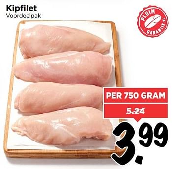 Aanbiedingen Kipfilet voordeelpak - Huismerk Vomar - Geldig van 06/11/2016 tot 12/11/2016 bij Vomar