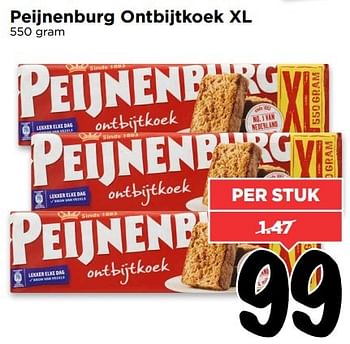 Aanbiedingen Peijnenburg ontbijtkoek xl - Peijnenburg - Geldig van 06/11/2016 tot 12/11/2016 bij Vomar