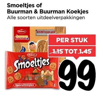 Aanbiedingen Smoeltjes of buurman + buurman koekjes - Hellema - Geldig van 06/11/2016 tot 12/11/2016 bij Vomar