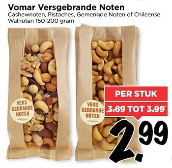 Aanbiedingen Vomar versgebrande noten - Huismerk Vomar - Geldig van 06/11/2016 tot 12/11/2016 bij Vomar