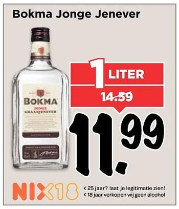Aanbiedingen Bokma jonge jenever - BOKMA - Geldig van 06/11/2016 tot 12/11/2016 bij Vomar