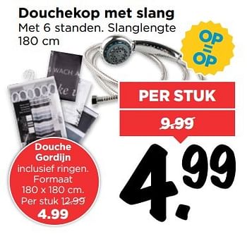 Aanbiedingen Douchekop met slang - Huismerk Vomar - Geldig van 06/11/2016 tot 12/11/2016 bij Vomar