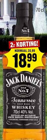 Aanbiedingen Jack daniel`s - Jack Daniel's - Geldig van 06/11/2016 tot 12/11/2016 bij Dirk III