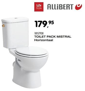 Aanbiedingen Toilet pack mistral - Allibert - Geldig van 08/11/2016 tot 06/12/2016 bij Supra Bazar