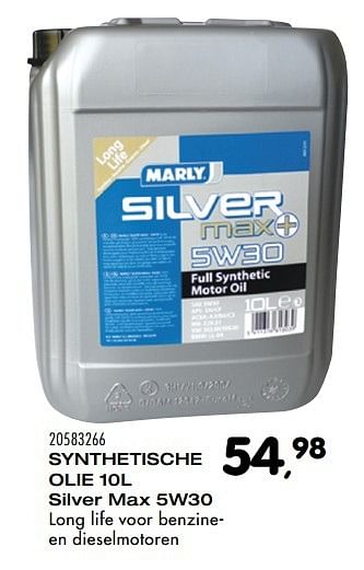 Aanbiedingen Synthetische olie 05w30 silver max - Marly - Geldig van 08/11/2016 tot 06/12/2016 bij Supra Bazar