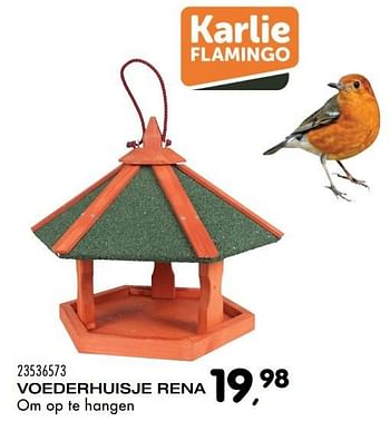 Aanbiedingen Voederhuisje rena - Karlie-Flamingo - Geldig van 08/11/2016 tot 06/12/2016 bij Supra Bazar