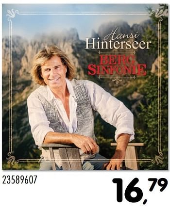 Aanbiedingen Hansi hinterseer berg sinfonie - Huismerk - Supra Bazar - Geldig van 08/11/2016 tot 06/12/2016 bij Supra Bazar