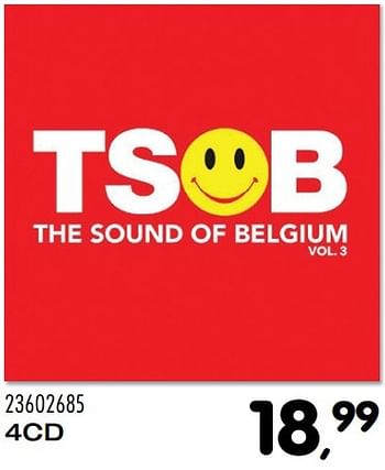 Aanbiedingen 4cd tsob the sound of belgium - Huismerk - Supra Bazar - Geldig van 08/11/2016 tot 06/12/2016 bij Supra Bazar