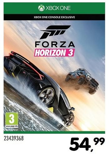 Aanbiedingen Forza horizon 3 - Microsoft Game Studios - Geldig van 08/11/2016 tot 06/12/2016 bij Supra Bazar