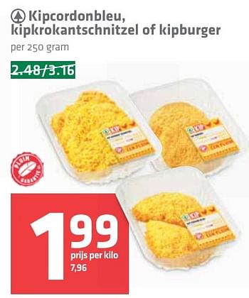 Aanbiedingen Kipcordonbleu, kipkrokantschnitzel of kipburger - Spar - Geldig van 03/11/2016 tot 09/11/2016 bij Spar