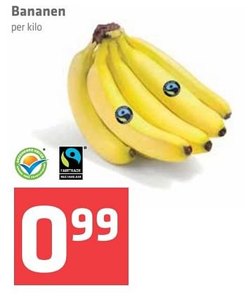 Aanbiedingen Bananen - Fair Trade - Geldig van 03/11/2016 tot 09/11/2016 bij Spar