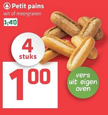 Aanbiedingen Petit pains - Spar - Geldig van 03/11/2016 tot 09/11/2016 bij Spar