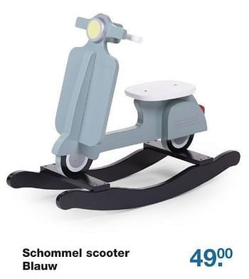 Aanbiedingen Schommel scooter blauw - Huismerk - Baby &amp; Tiener Megastore - Geldig van 21/10/2016 tot 11/11/2016 bij Baby & Tiener Megastore