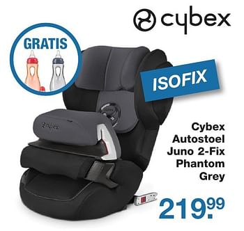 Aanbiedingen Cybex autostoel juno 2-fix phantom grey - Cybex - Geldig van 21/10/2016 tot 11/11/2016 bij Baby & Tiener Megastore