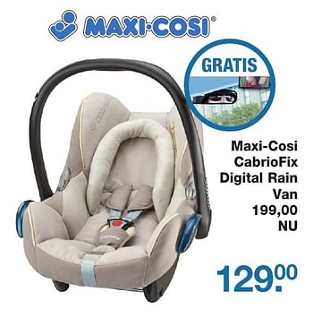 Aanbiedingen Maxi-cosi cabriofix digital rain - Maxi-cosi - Geldig van 21/10/2016 tot 11/11/2016 bij Baby & Tiener Megastore