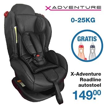 Aanbiedingen X-adventure roadline autostoel - Xadventure - Geldig van 21/10/2016 tot 11/11/2016 bij Baby & Tiener Megastore