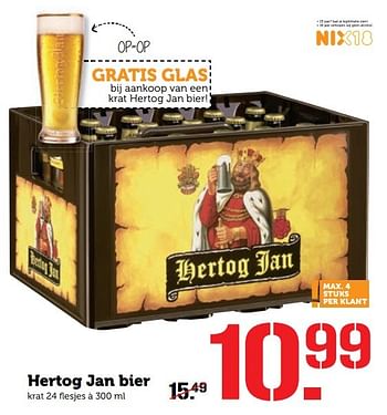 Aanbiedingen Hertog jan bier - Hertog Jan - Geldig van 07/11/2016 tot 13/11/2016 bij Coop