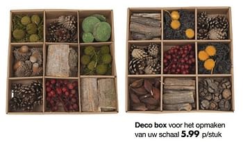 Aanbiedingen Deco box - Huismerk - Multi Bazar - Geldig van 10/11/2016 tot 31/12/2017 bij Multi Bazar
