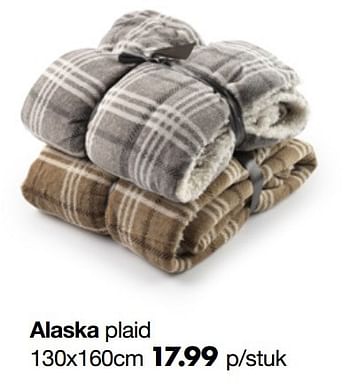 Aanbiedingen Alaska plaid - Huismerk - Multi Bazar - Geldig van 10/11/2016 tot 31/12/2017 bij Multi Bazar