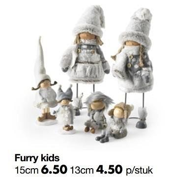 Aanbiedingen Furry kids - Huismerk - Multi Bazar - Geldig van 10/11/2016 tot 31/12/2017 bij Multi Bazar