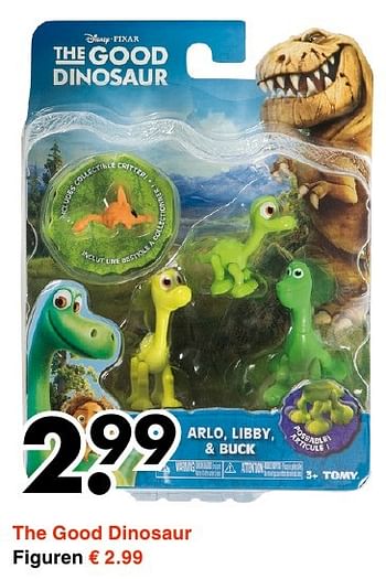 Aanbiedingen The good dinosaur figuren - The Good Dinosaur - Geldig van 31/10/2016 tot 12/11/2016 bij Wibra