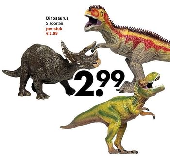 Aanbiedingen Dinosaurus - Huismerk - Wibra - Geldig van 31/10/2016 tot 12/11/2016 bij Wibra