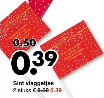 Aanbiedingen Sint vlaggetjes - Huismerk - Wibra - Geldig van 31/10/2016 tot 12/11/2016 bij Wibra