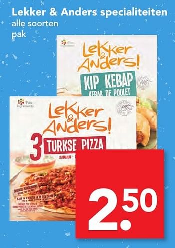 Aanbiedingen Lekker + anders specialiteiten - Huismerk deen supermarkt - Geldig van 06/11/2016 tot 12/11/2016 bij Deen Supermarkten