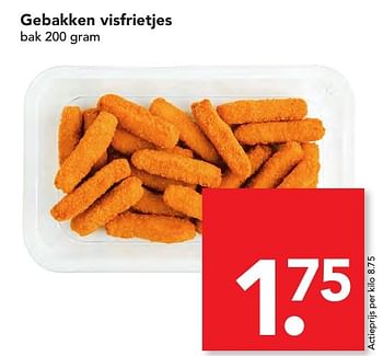 Aanbiedingen Gebakken visfrietjes - Huismerk deen supermarkt - Geldig van 06/11/2016 tot 12/11/2016 bij Deen Supermarkten