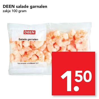 Aanbiedingen Deen salade garnalen - Huismerk deen supermarkt - Geldig van 06/11/2016 tot 12/11/2016 bij Deen Supermarkten