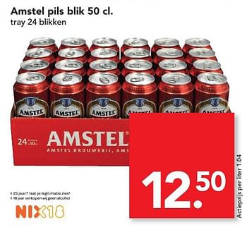 Aanbiedingen Amstel pils blik - Amstel - Geldig van 06/11/2016 tot 12/11/2016 bij Deen Supermarkten