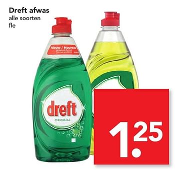 Aanbiedingen Dreft afwas - Dreft - Geldig van 06/11/2016 tot 12/11/2016 bij Deen Supermarkten