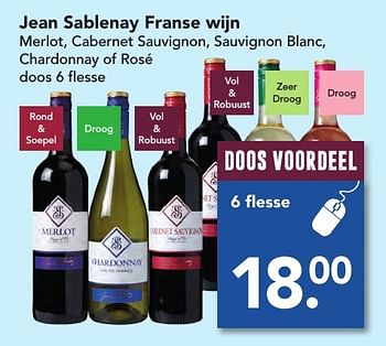 Aanbiedingen Jean sablenay franse wijn - Witte wijnen - Geldig van 06/11/2016 tot 12/11/2016 bij Deen Supermarkten