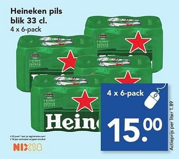 Aanbiedingen Heineken pils - Heineken - Geldig van 06/11/2016 tot 12/11/2016 bij Deen Supermarkten