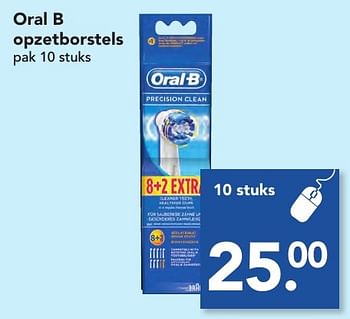 Aanbiedingen Oral b opzetborstels - Oral-B - Geldig van 06/11/2016 tot 12/11/2016 bij Deen Supermarkten