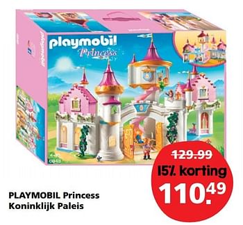 Aanbiedingen Playmobil princess koninklijk paleis - Playmobil - Geldig van 05/11/2016 tot 13/11/2016 bij Intertoys