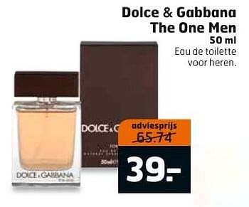Aanbiedingen Dolce + gabbana the one men - Dolce &amp; Gabbana - Geldig van 08/11/2016 tot 13/11/2016 bij Trekpleister