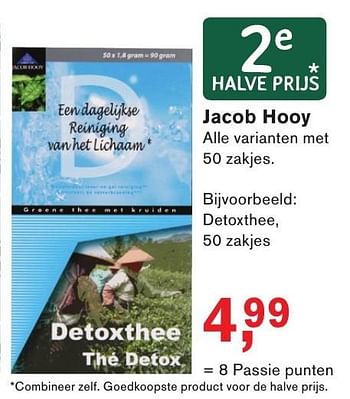 Aanbiedingen Jacob hooy detoxthee - Jacob Hooy - Geldig van 23/10/2016 tot 13/11/2016 bij Holland & Barrett
