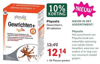 Aanbiedingen Physalis gewrichten+ - Physalis - Geldig van 23/10/2016 tot 13/11/2016 bij Holland & Barrett