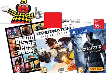 Aanbiedingen Playstation 4 uncharted - Sony Computer Entertainment Europe - Geldig van 29/10/2016 tot 13/11/2016 bij Bart Smit