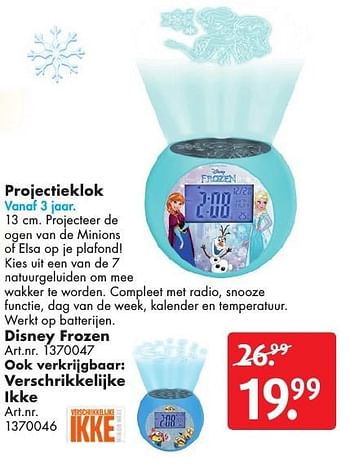 Aanbiedingen Projectieklok disney frozen - Disney  Frozen - Geldig van 29/10/2016 tot 13/11/2016 bij Bart Smit